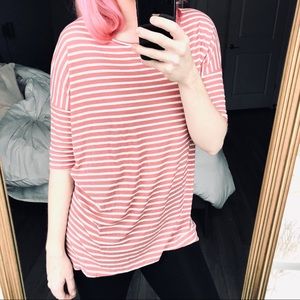 LuLaRoe Cotton Candy Land Striped Tunic